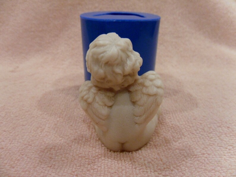 Angel 2 silicone mold for soap and candles making mould Etsy