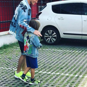 graffiti jacket - jacket coat - oversized jacket - graffiti - gucci - clothing - clothing woman - graffiti on clothes - designer jacket -art