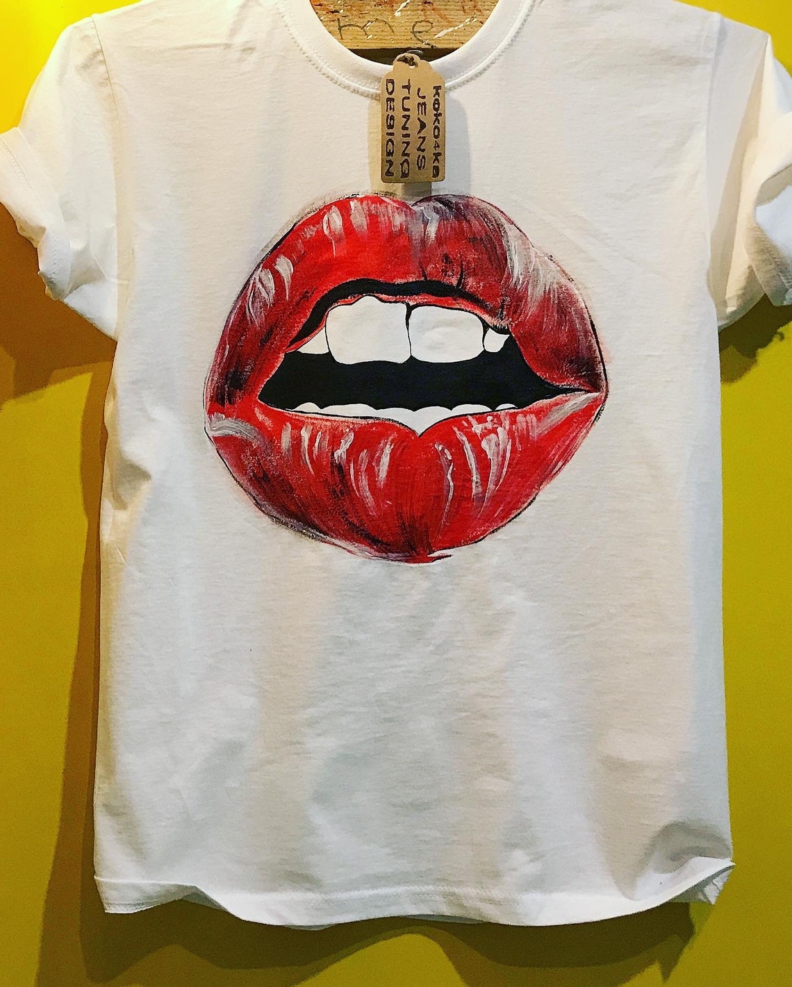 Lips on clothes Man's Tshirt Men's Tshirt Mens Etsy