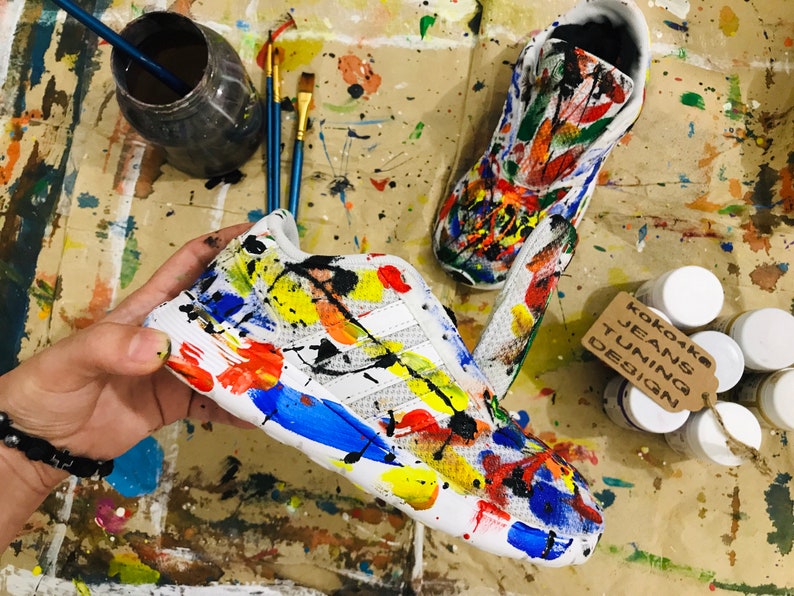 Nike Men's Sneakers in Paint Sneakers in a Spray Can Spray Etsy