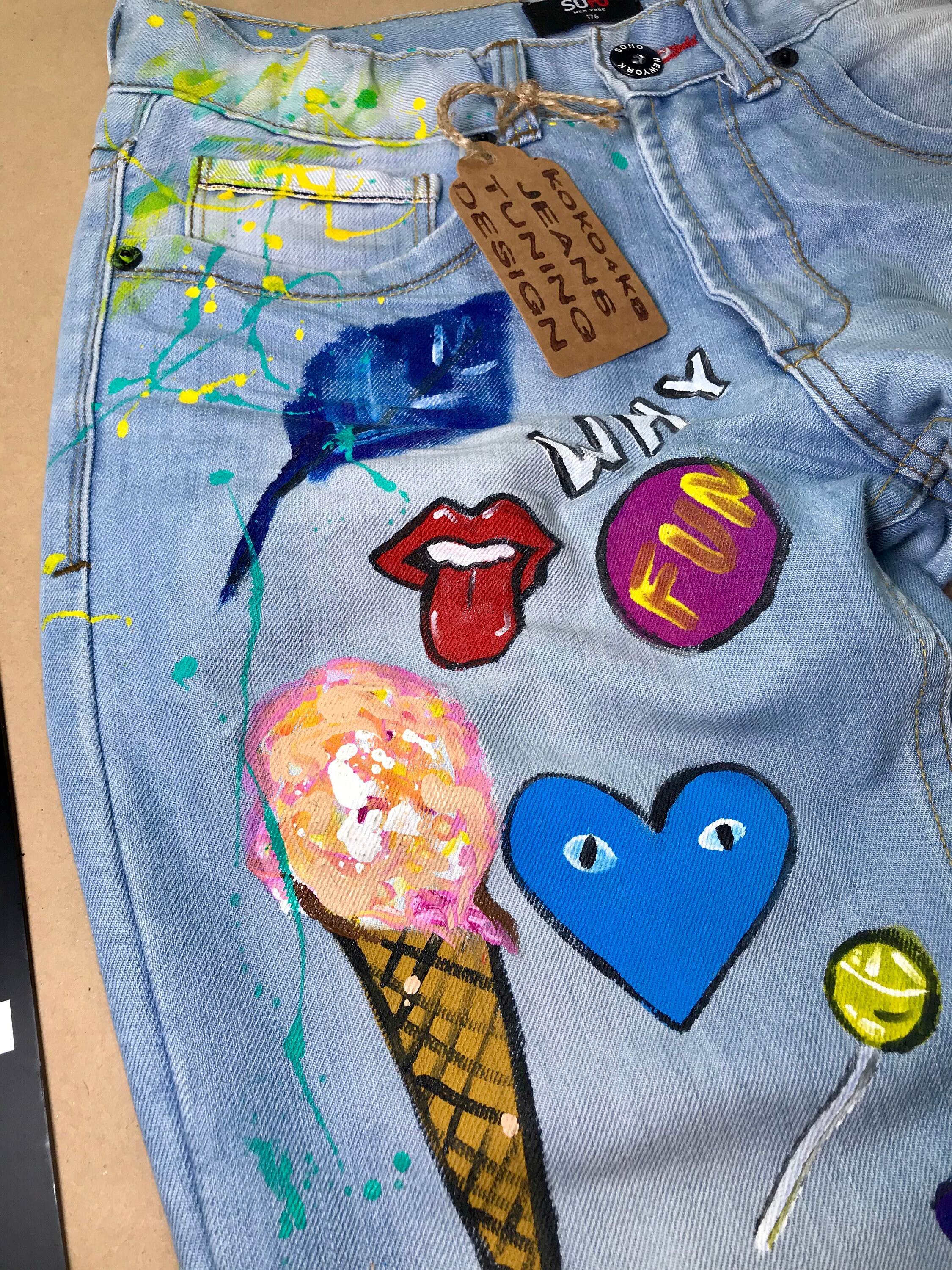 designs to paint on pants