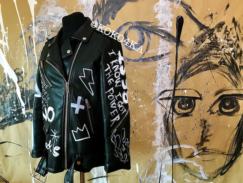 Graffiti Jacket Jacket Coat Oversized Jacket Graffiti Etsy
