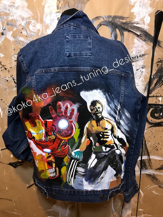 denim jacket paint designs