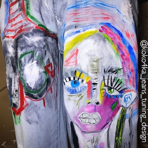 graffiti overalls boho overalls hand painted overalls painted overalls art overalls vintage overalls festive overalls designer&#39;s overalls