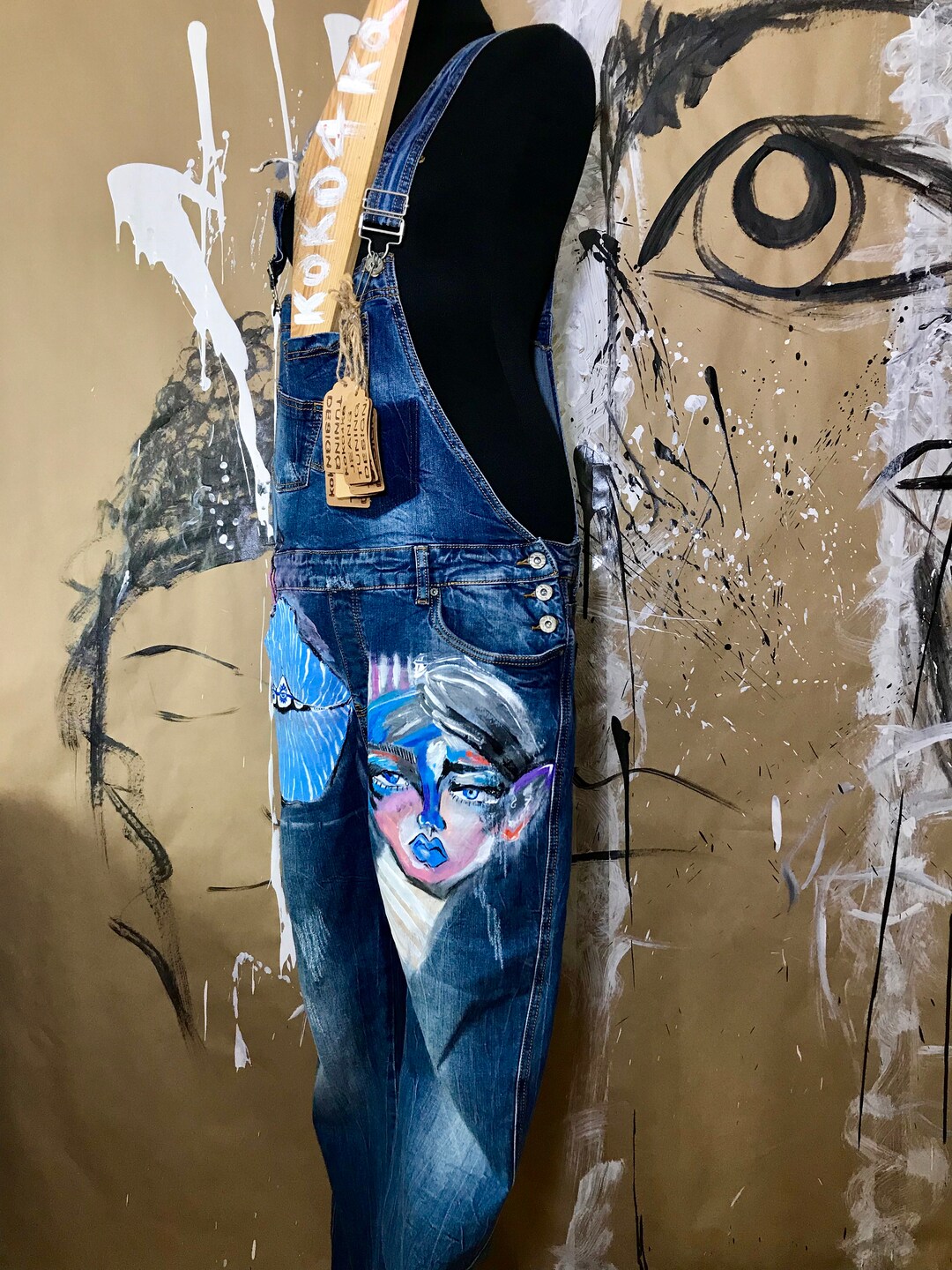 Hand Painted Jumpsuit Etsy