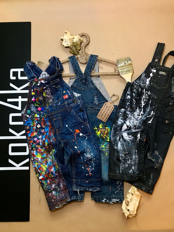 boys paint splatter jeans