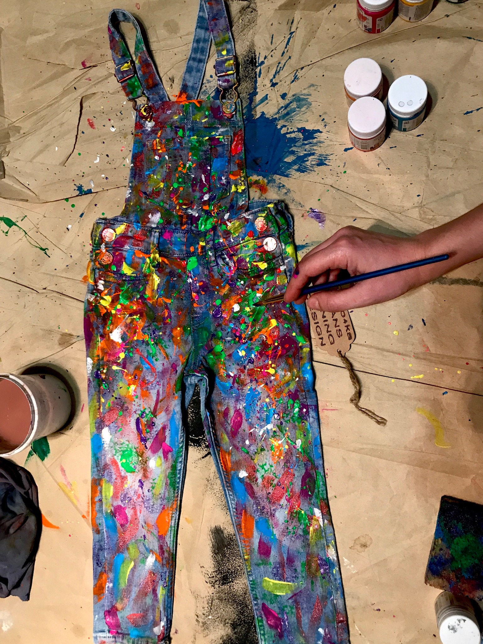 Splatter Distress Overalls Splatter Overalls Jeans Babies Unique 