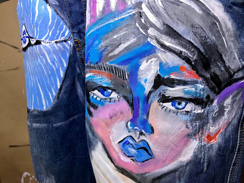 Hand painted jumpsuit Etsy