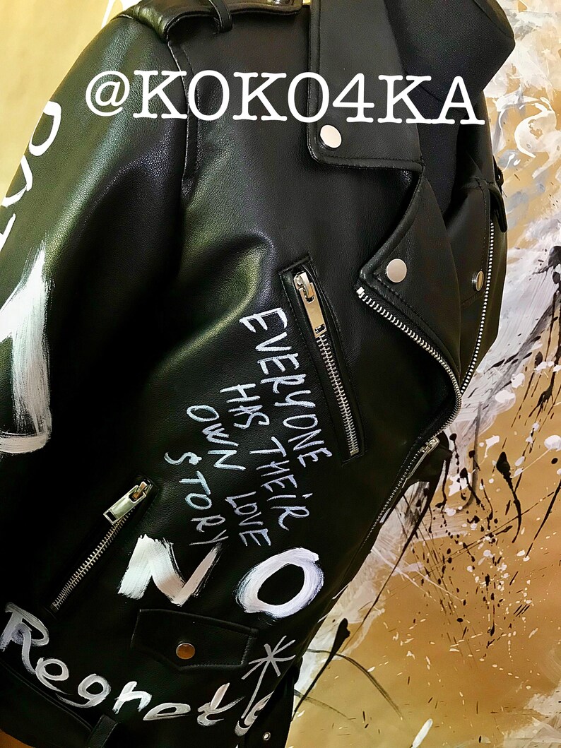 Graffiti Jacket Jacket Coat Oversized Jacket Graffiti Etsy