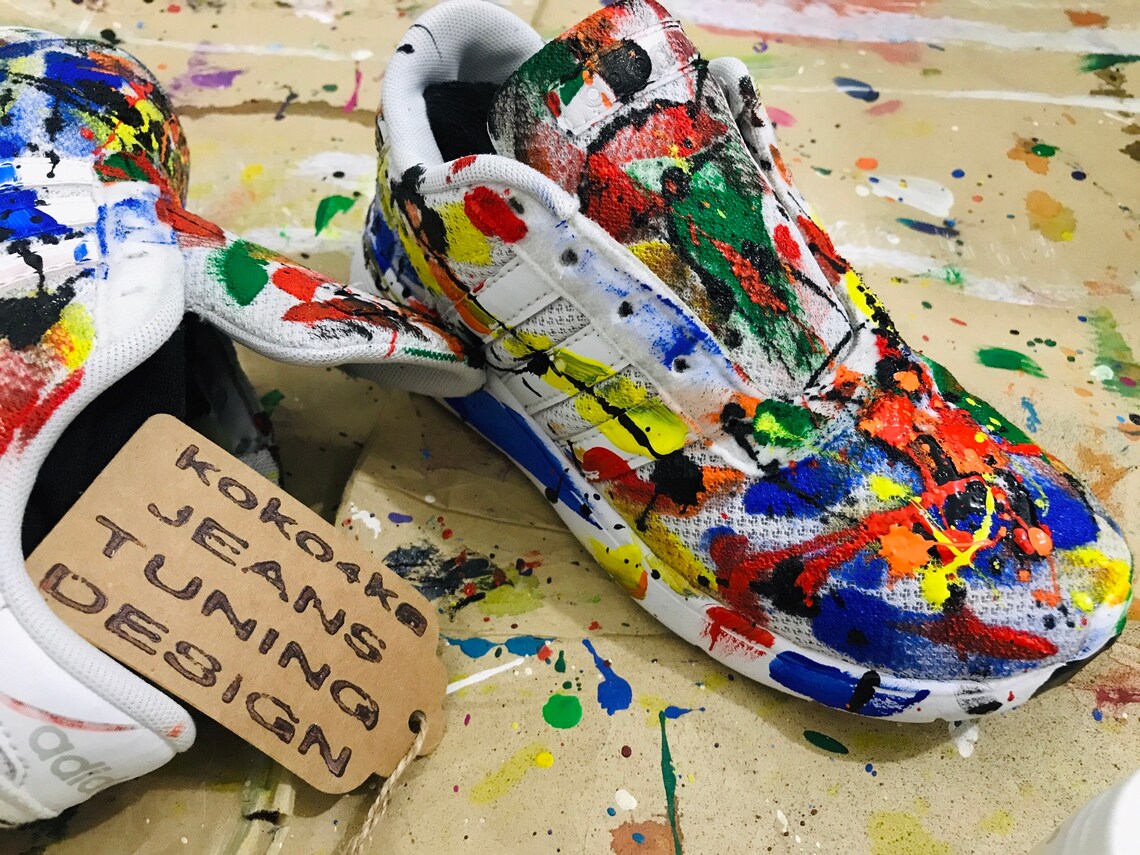 Nike men's sneakers in paint Sneakers in a spray can Spray Etsy