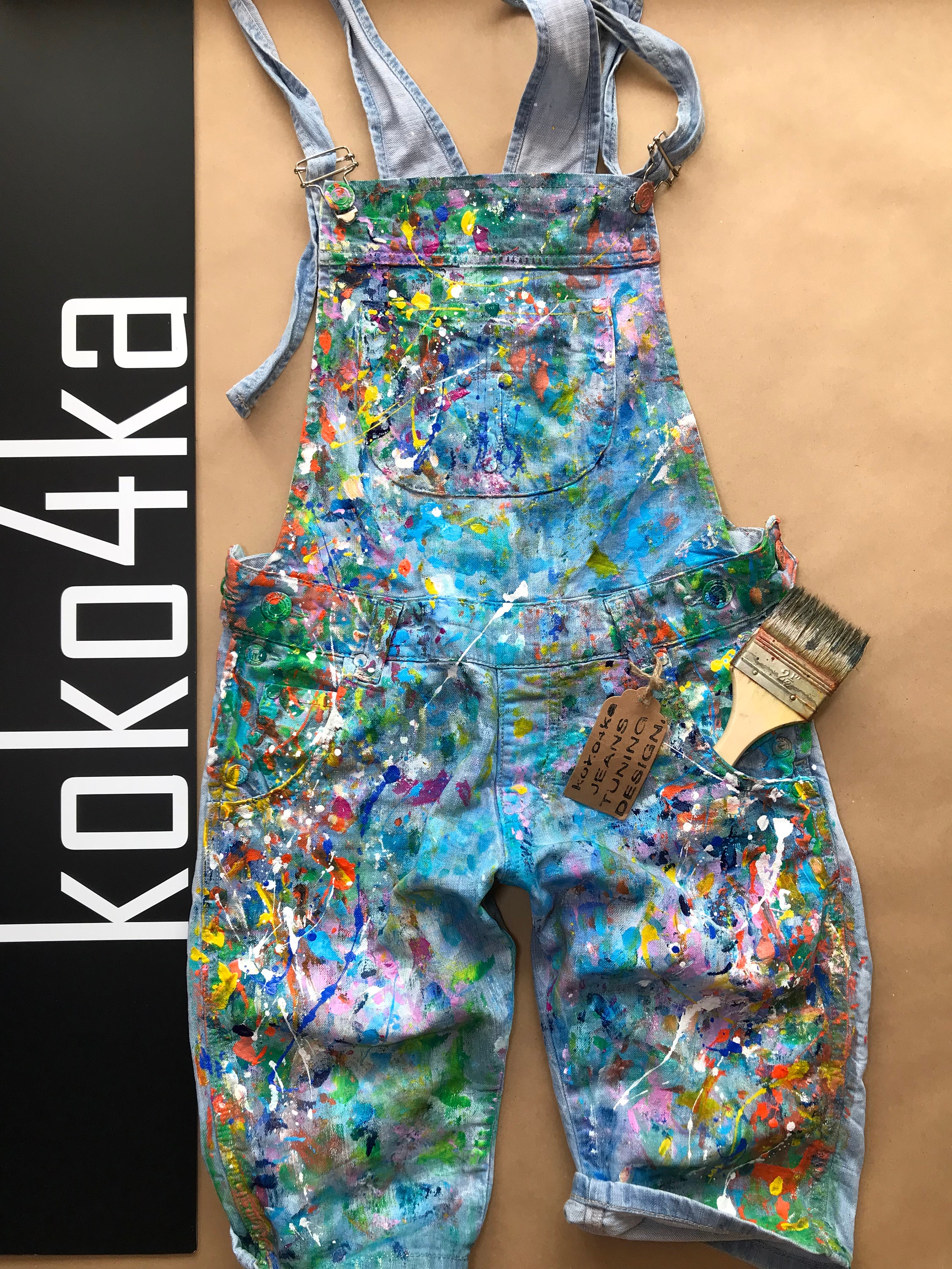 Blots on jeans Spray paint Paint Splatter Jeans festival Etsy