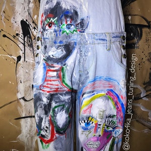 graffiti overalls boho overalls hand painted overalls painted overalls art overalls vintage overalls festive overalls designer&#39;s overalls
