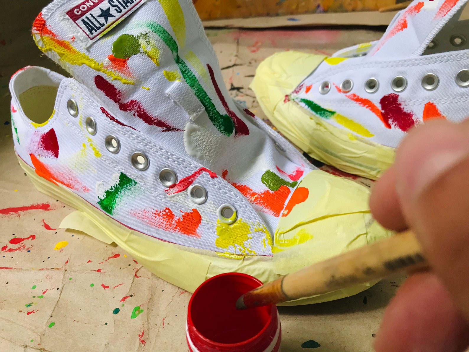 Nike Men's Sneakers in Paint Sneakers in a Spray Can Spray - Etsy