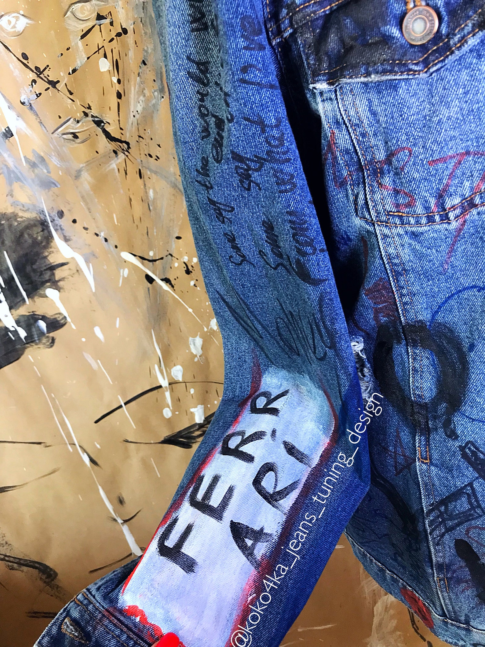 Graffiti Jacket Jacket Coat Women's Jacket Graffiti Etsy