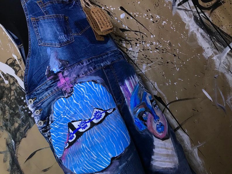 Hand painted jumpsuit Etsy