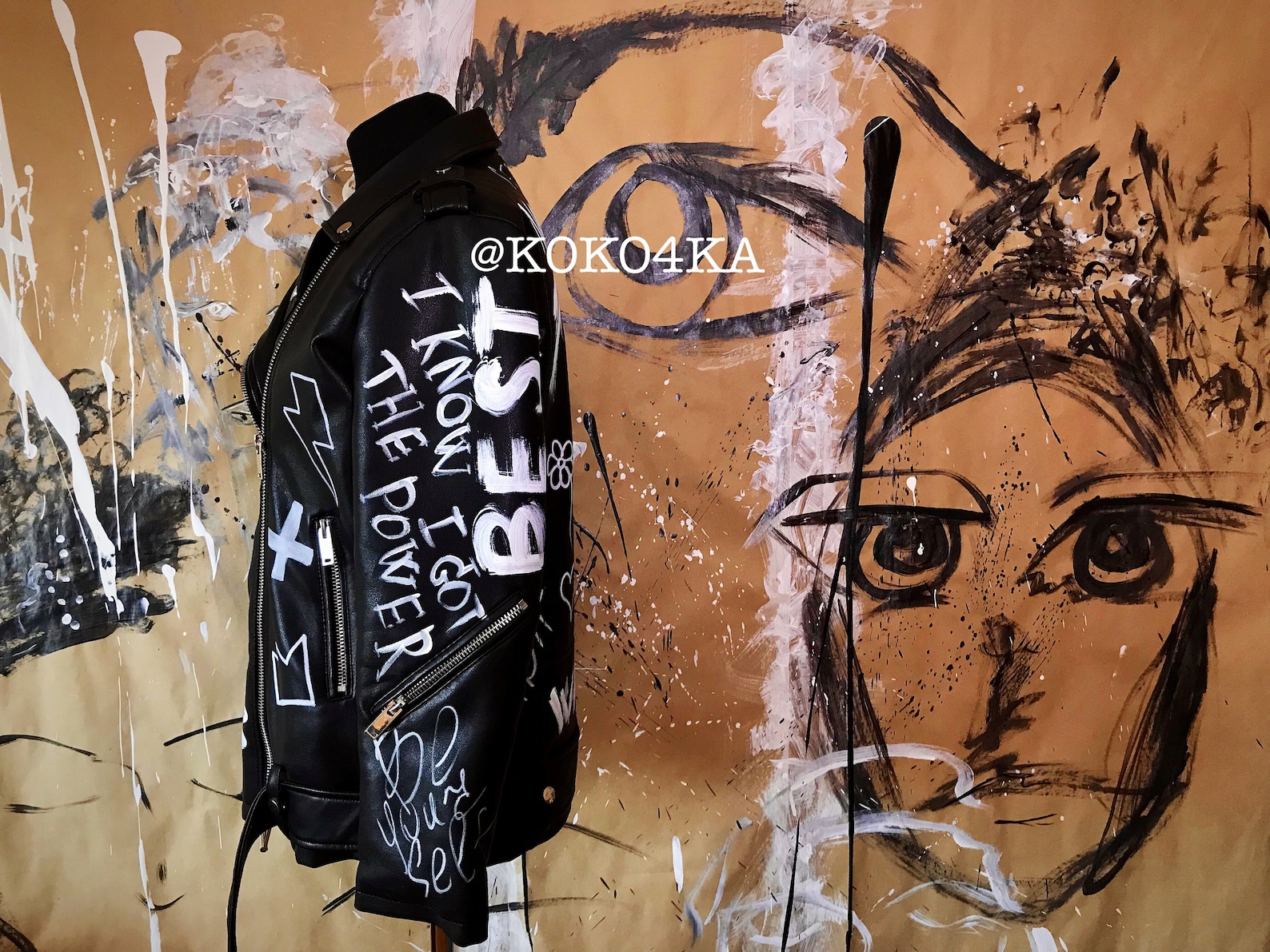 Graffiti Jacket Jacket Coat Oversized Jacket Graffiti Etsy