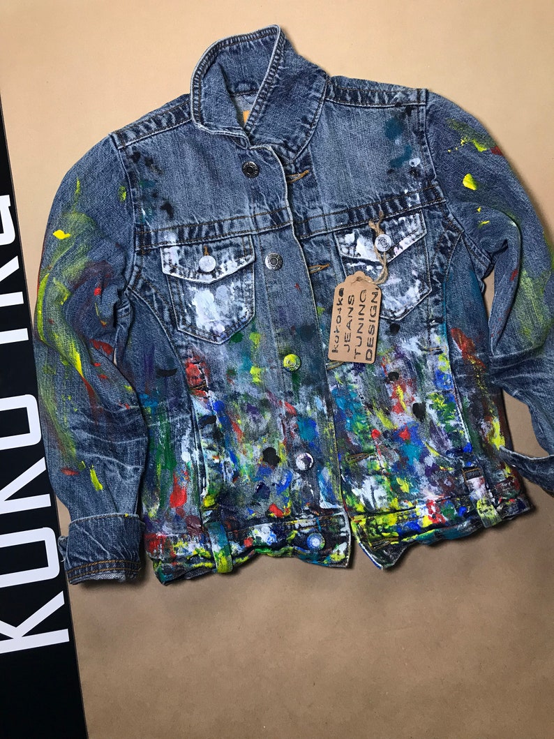 Children's jeans jacket denim Jacket festive clothes Etsy