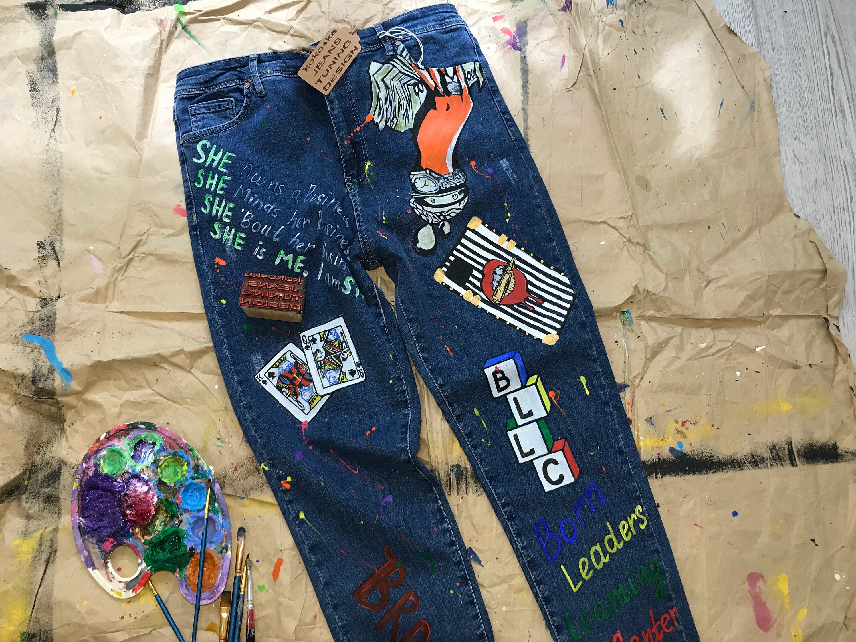 Boho Jeans Blots on Jeans Spray Paint Splatter Jeans Festival Etsy UK