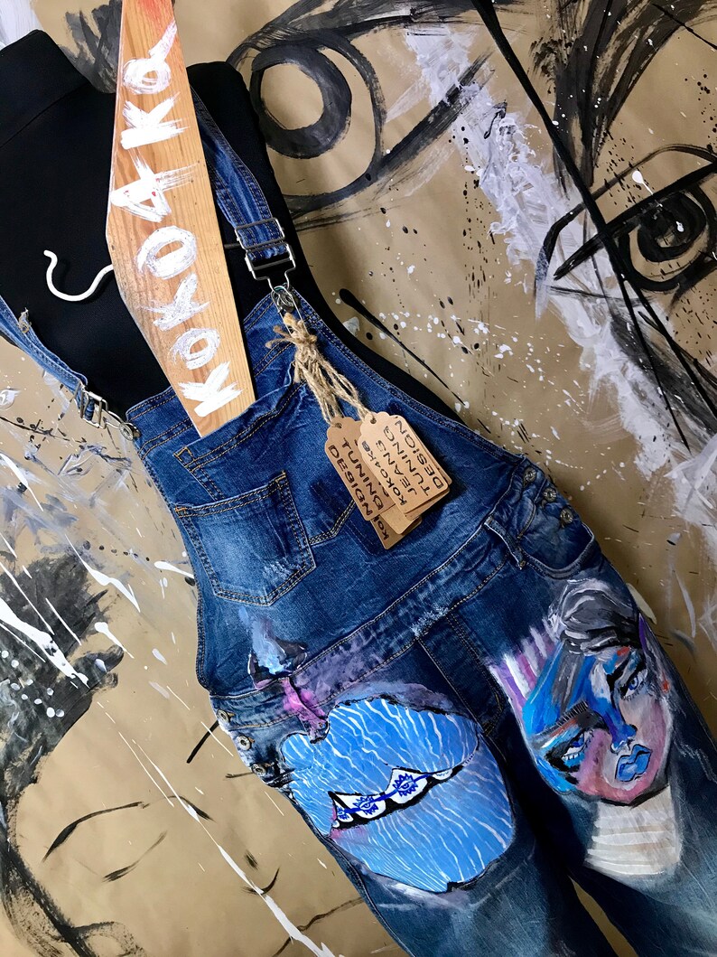 Hand painted jumpsuit Etsy