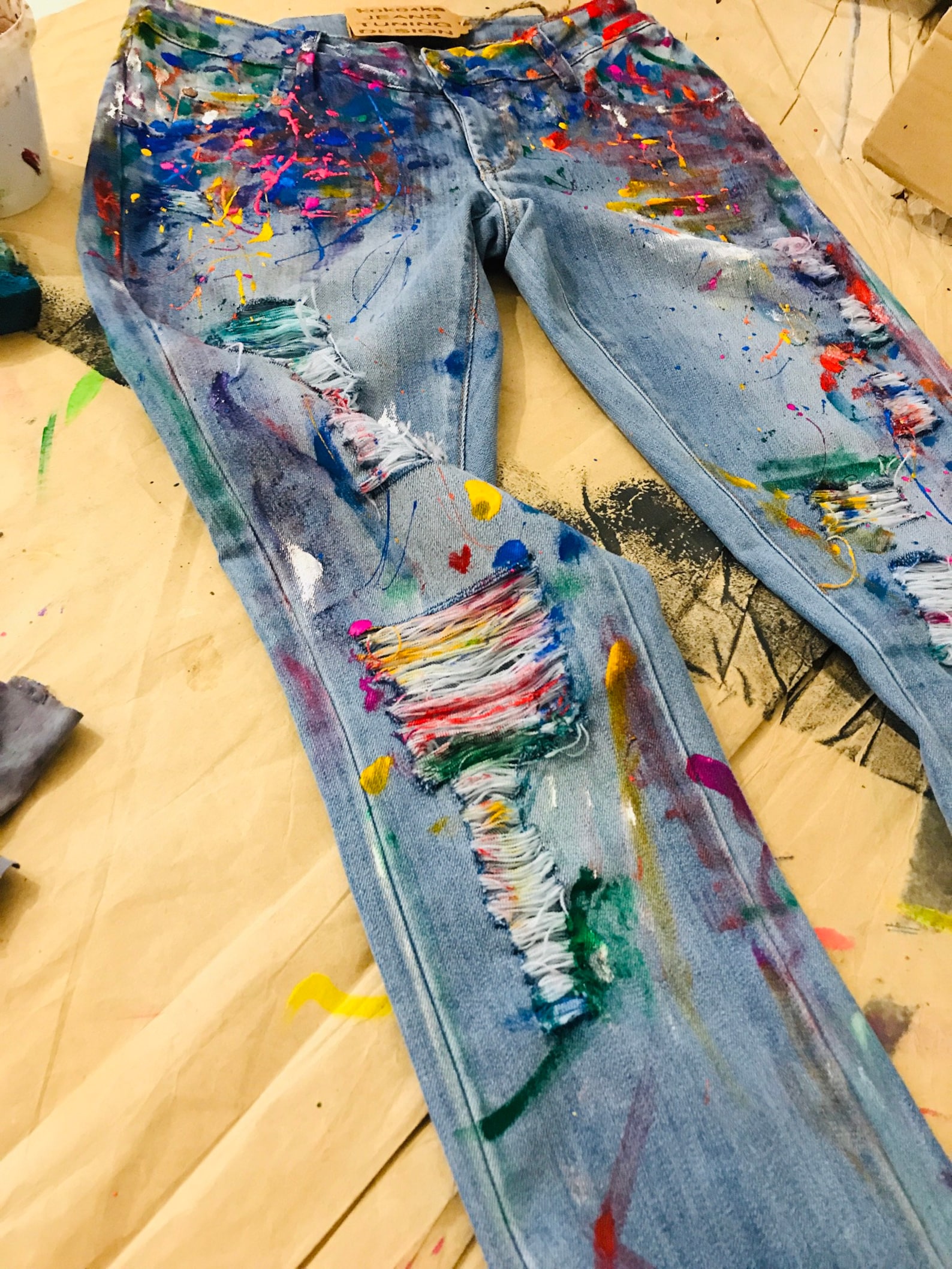 Paint Splatter Jeans Spray Paint Clothing Blots Jeans Spray Paint Paint