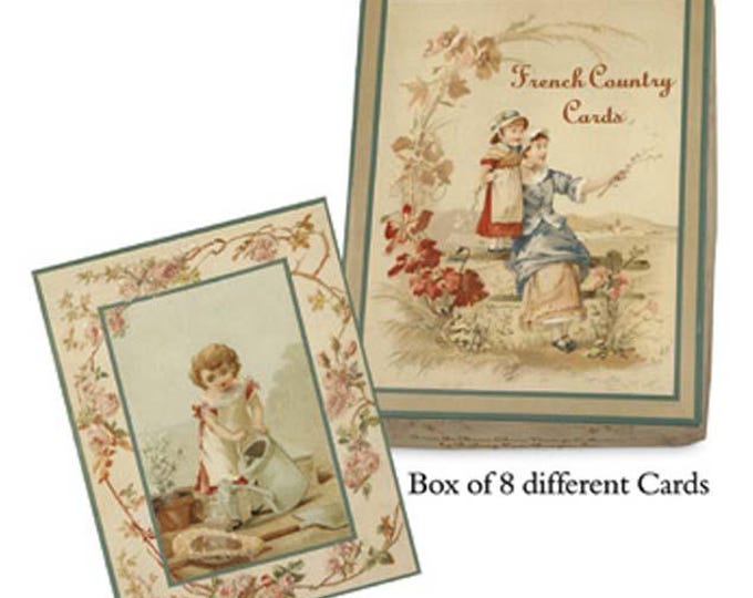 Bethany Lowe French Country Cards Set Colorful Placard Style Boxed Bruce Elsass