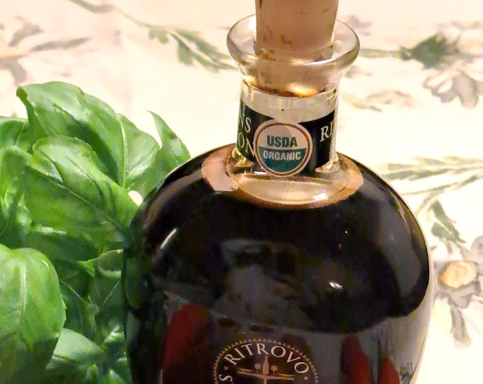 ORGANIC Balsamic Vinegar Italy Glass Bottle Extra Pour Spout 8.5 oz