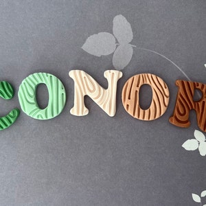 Fondant Personalized letters. Cake Toppers. Wild one safari theme xx