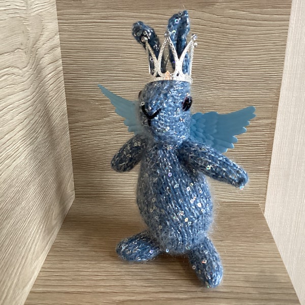 Hand Knitted Fairy Bunny