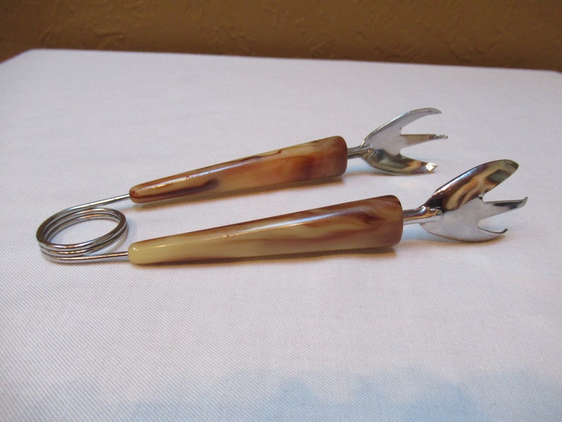 Vintage Ice Tongs with Tortoise Shell Bakelite Handles Etsy