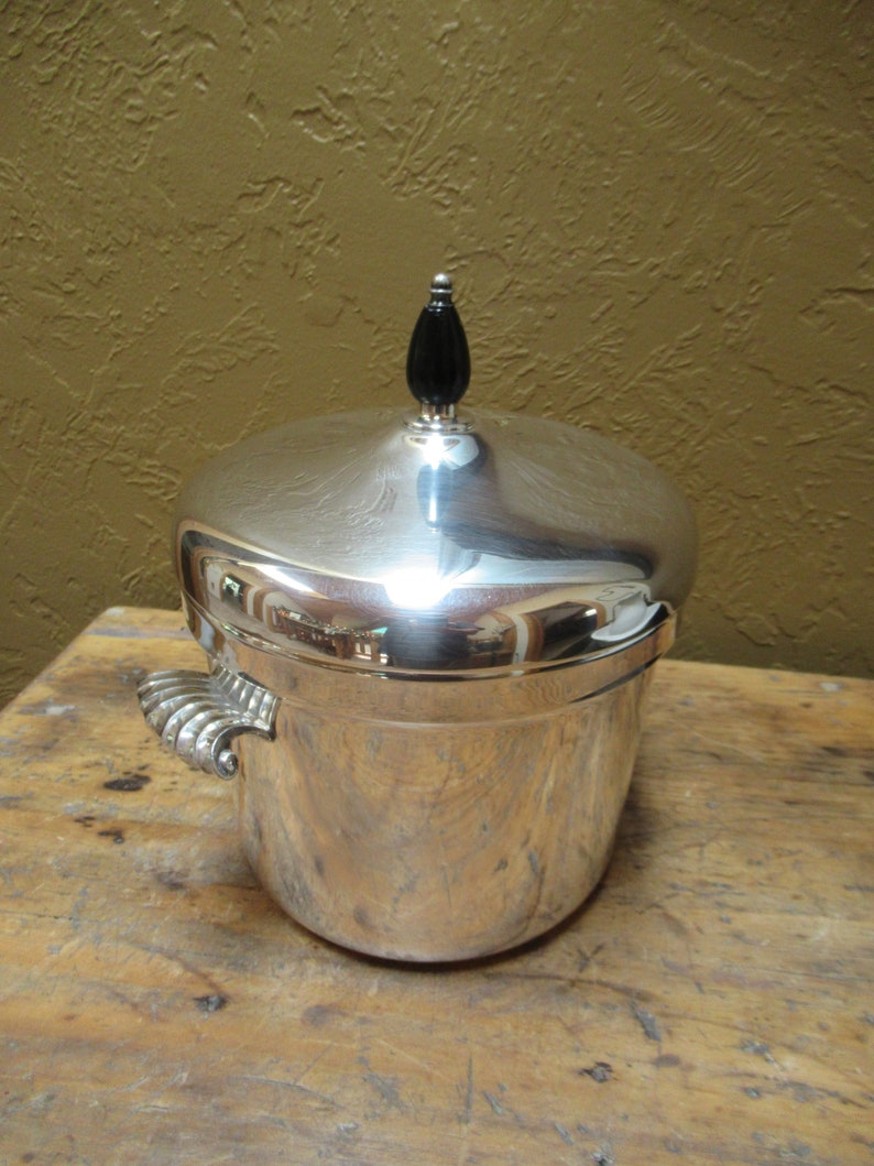 Midcentury Silver Plated Ice Bucket by FB Rogers Silver Etsy