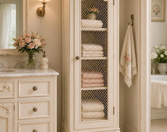 The Queen’s Consort | Handcrafted French-Inspired Linen Cabinet