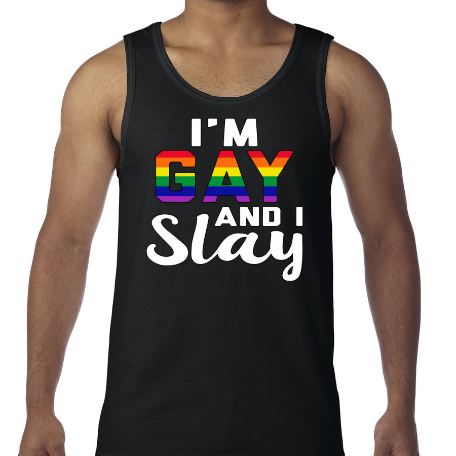 Gay Pride Mens Tanks Tank Top For Men I'm Gay And I Etsy