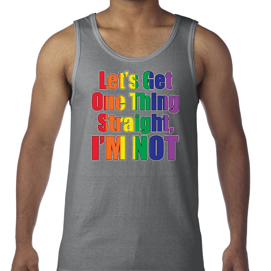 Gay Pride Mens Tanks TankTop für Männer Lets Get One Etsy
