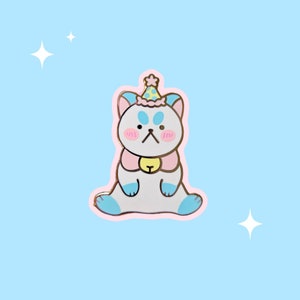 Party Pooper Puppycat Enamel Pin