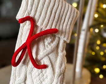 Personalized Wire Initials – Custom Name Tags for Stockings, Gifts, Backpacks & More