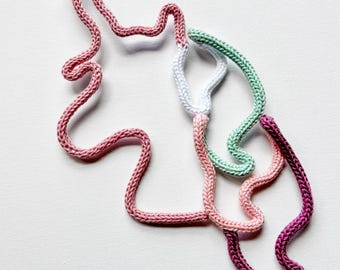 Unicorn Wire Wall Art – Custom Yarn Decor, Kids Room