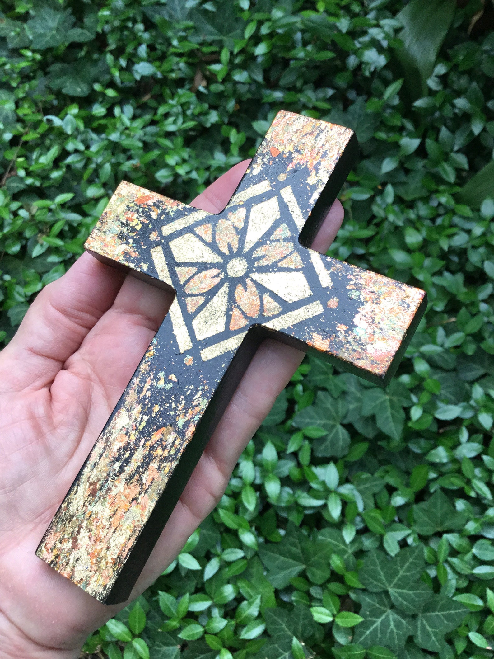 Small Black Wall Cross Modern Wall Cross Unique Wall Cross Etsy