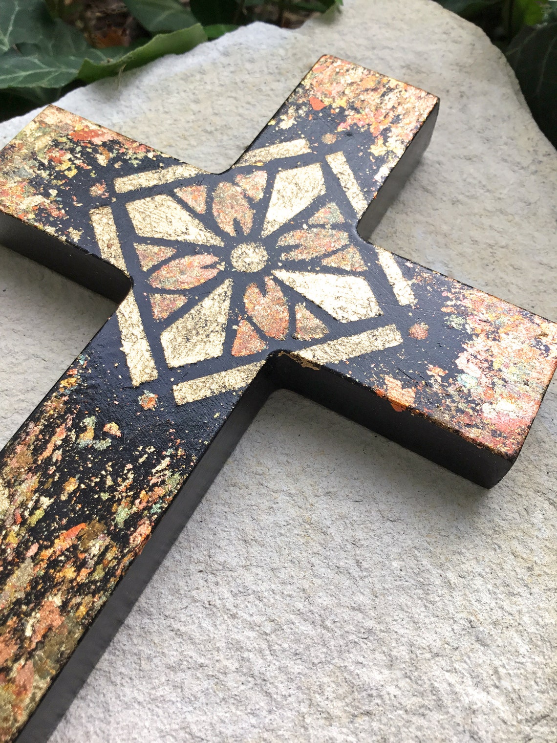 Small Black Wall Cross Modern Wall Cross Unique Wall Cross Etsy