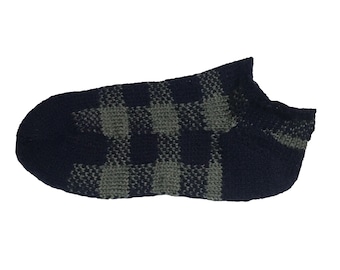 Gingham Ankle Sock Muster