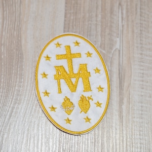 St Mary Patch Virgin Mary Patch Catholic patch  Faith patch Religious patch hook only patch sew on 3x3 Christian patch
