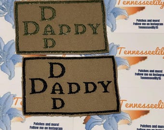 Dad patch hook only patch sew on patch dad patch daddy patch