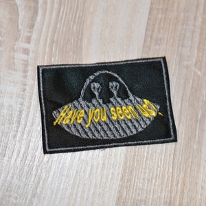 Alien patch hook only patch sew on Alien Embroidered patch 2x3