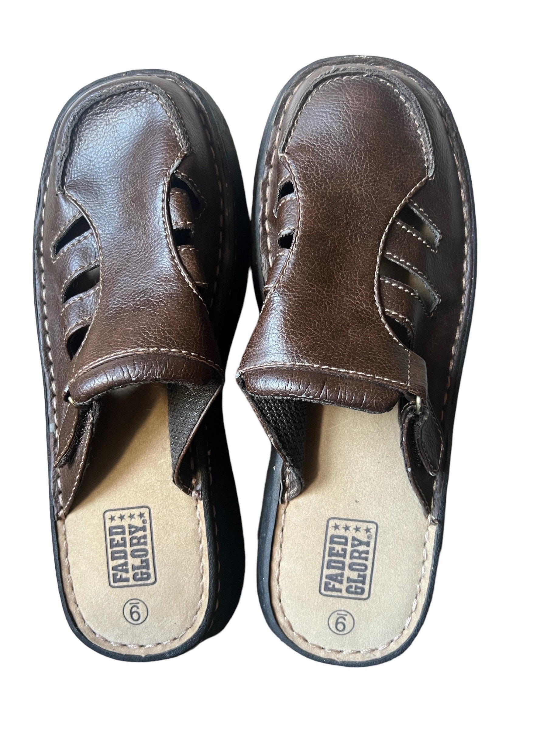 90s Leather Sandal Faded Glory Etsy
