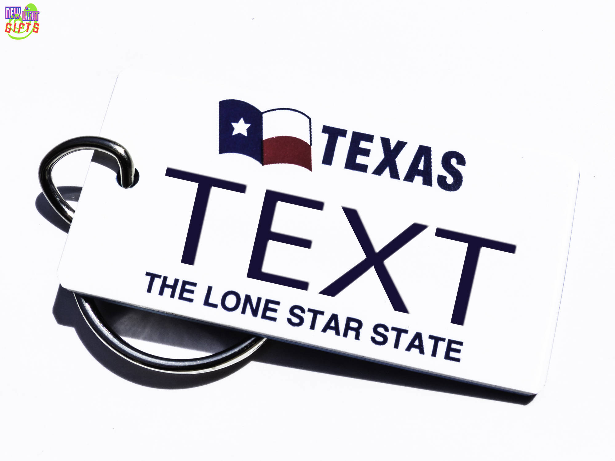Personalized Texas State License Plate Keychain Name Tag Etsy