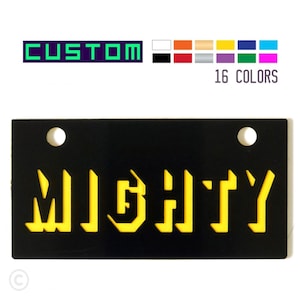 Custom Bicycle License Plate Tag - Shadow Engraved - Personalized Bike Plate - Scooter - Kids Car Name Tags - E Bike - Electric Bike Tag
