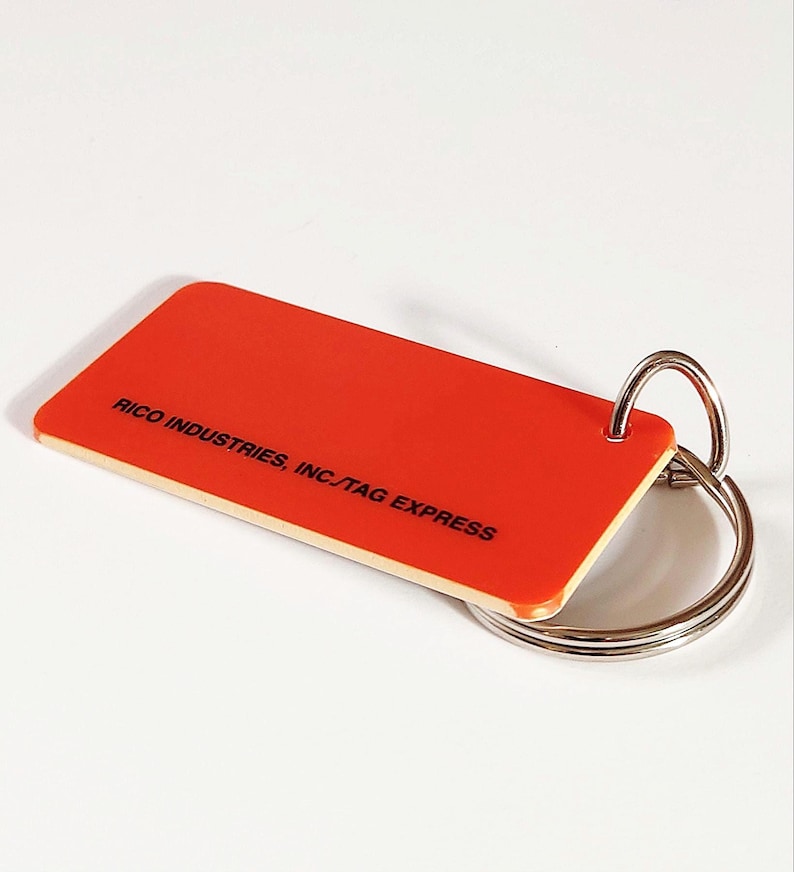 Personalized Chicago Bears Keychain Football Bag Name Tags Bag Charm Key Tag Engraved Plastic Licensed NFL Key Ring image 4