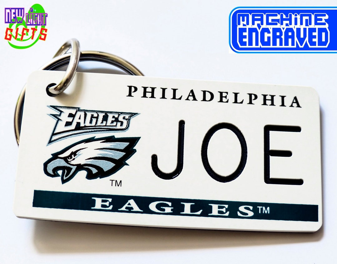 Personalized Philadelphia Eagles Keychain Custom Engraved Etsy