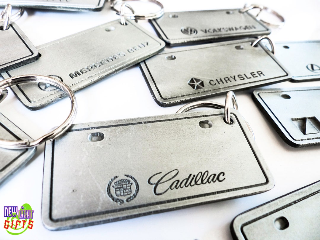 Personalized Ford Keychain License Plate Metal Key Tag Engraved