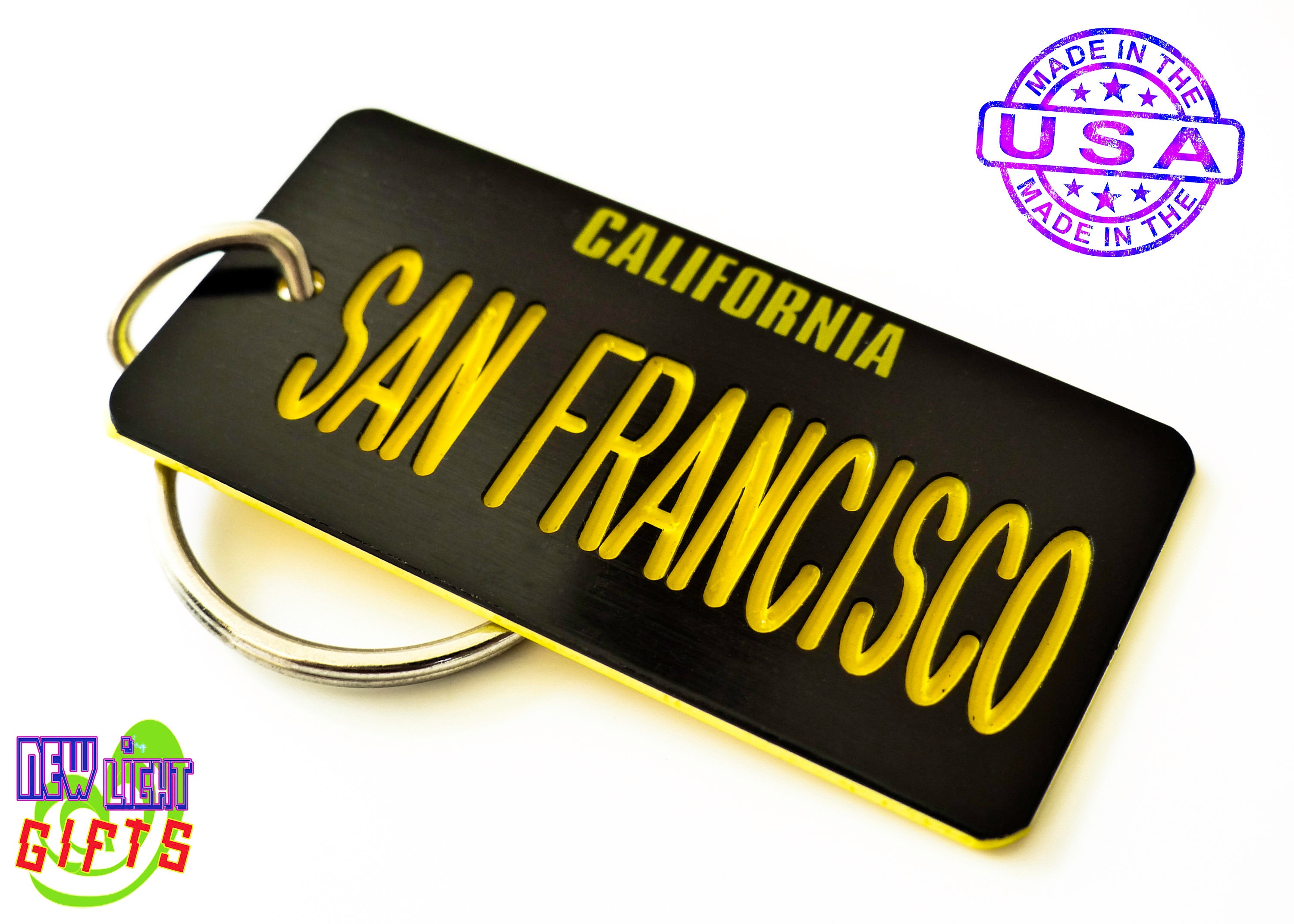 San Francisco California Souvenir Keychain Tag 1960s Legacy Etsy