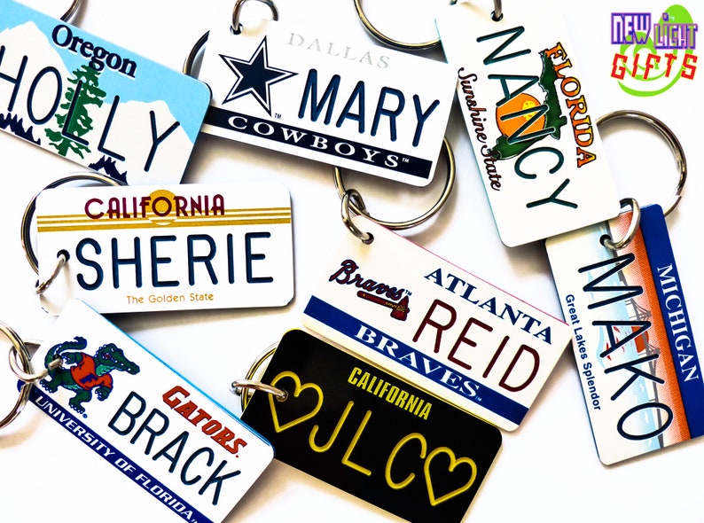 Personalized Colorado State License Plate Keychain Tag Etsy